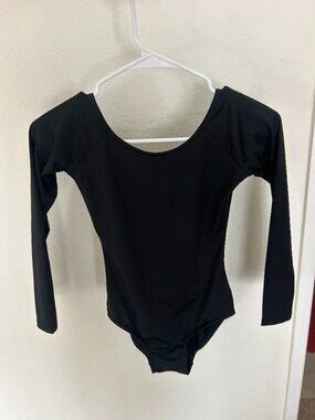 Black Long Sleeve Leotard